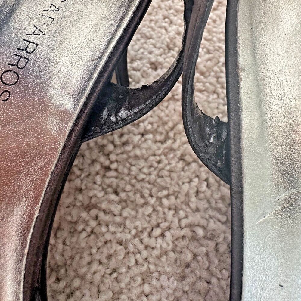 Caparros Brown Sequin Strappy Heels Womens Size 9.5 - Picture 5 of 6